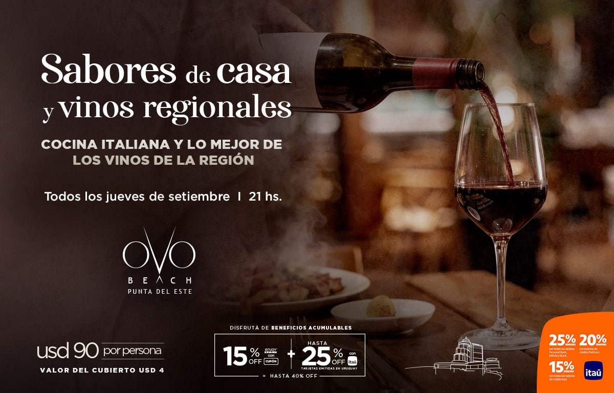 Sabores de casa y vinos regionales